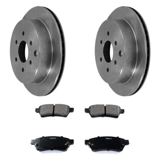 DuraGo® - Premium™ Plain Rear Brake Kit with Semi-Metallic Pads