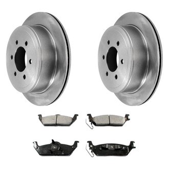 DuraGo® - Premium™ Plain Rear Brake Kit with Semi-Metallic Pads