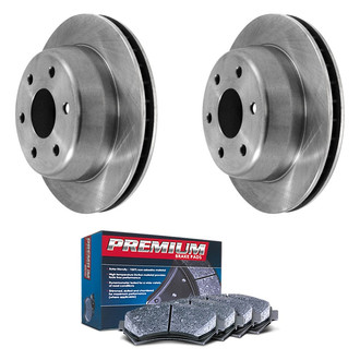 DuraGo® - Premium™ Plain Rear Brake Kit with Semi-Metallic Pads