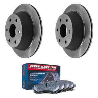DuraGo® - Premium™ Plain Rear Brake Kit with Semi-Metallic Pads