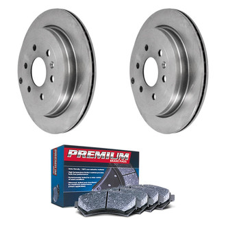 DuraGo® - Premium™ Plain Rear Brake Kit with Semi-Metallic Pads