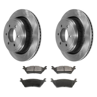 DuraGo® - Premium™ Plain Rear Brake Kit with Semi-Metallic Pads