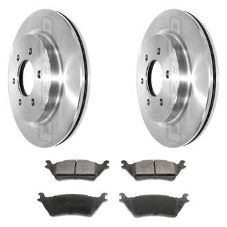 DuraGo® - Premium™ Plain Rear Brake Kit with Semi-Metallic Pads