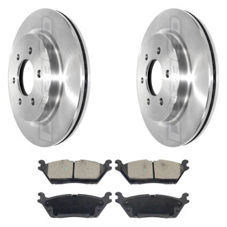 DuraGo® - Premium™ Plain Rear Brake Kit with Semi-Metallic Pads