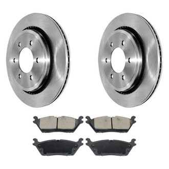 DuraGo® - Premium™ Plain Rear Brake Kit with Semi-Metallic Pads