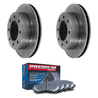 DuraGo® - Premium™ Plain Rear Brake Kit with Semi-Metallic Pads