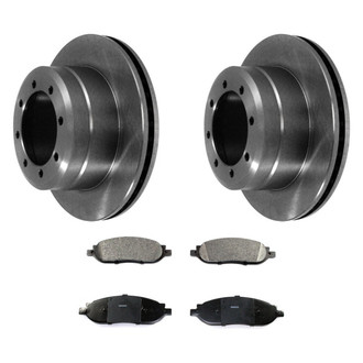 DuraGo® - Premium™ Plain Rear Brake Kit with Semi-Metallic Pads
