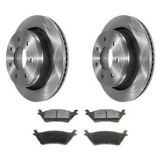 DuraGo® - Premium™ Plain Rear Brake Kit with Semi-Metallic Pads