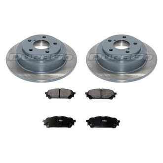 DuraGo® BNDL-31012500 - Titanium Series Plain Rear Brake Kit with Ceramic Pads