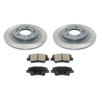 DuraGo® - Titanium Series Plain Rear Brake Kit with Ceramic Pads
