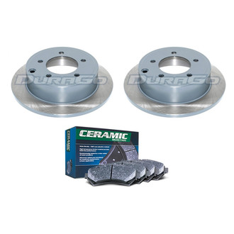 DuraGo® - Titanium Series Plain Rear Brake Kit with Ceramic Pads
