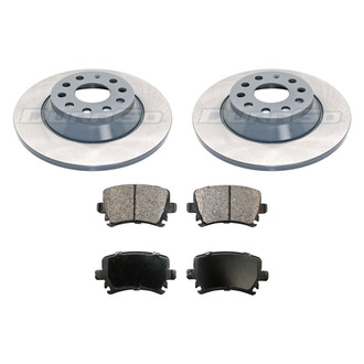 DuraGo® - Titanium Series Plain Rear Brake Kit with Ceramic Pads