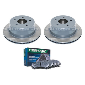 DuraGo® - Titanium Series Plain Rear Brake Kit with Ceramic Pads
