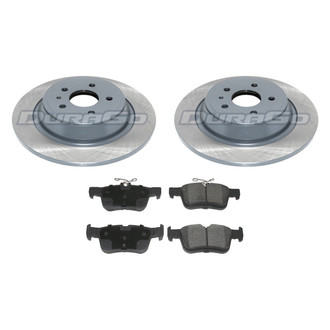 DuraGo® - Titanium Series Plain Rear Brake Kit with Ceramic Pads