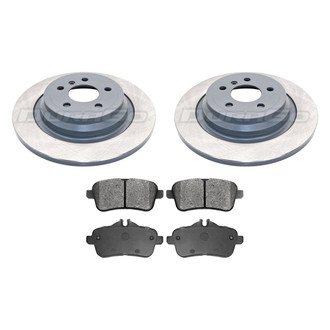 DuraGo® - Titanium Series Plain Rear Brake Kit with Ceramic Pads