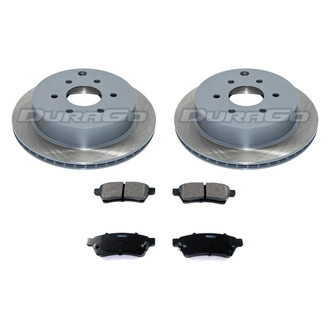 DuraGo® - Titanium Series Plain Rear Brake Kit with Ceramic Pads
