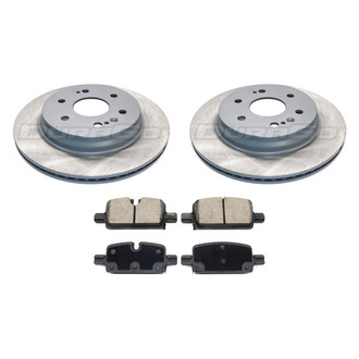 DuraGo® - Titanium Series Plain Rear Brake Kit with Ceramic Pads