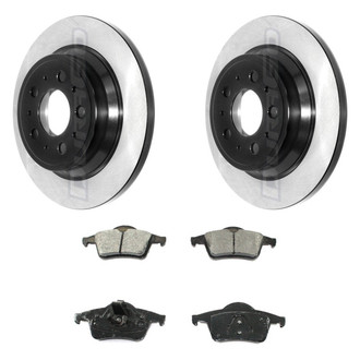 DuraGo® - Electrophoretic Coated Plain Rear Brake Kit with Ceramic Pads