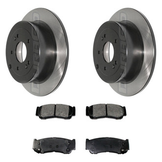 DuraGo® - Electrophoretic Coated Plain Rear Brake Kit with Ceramic Pads