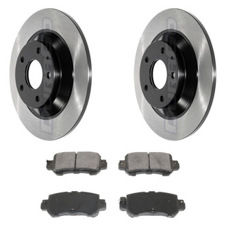 DuraGo® - Electrophoretic Coated Plain Rear Brake Kit with Ceramic Pads
