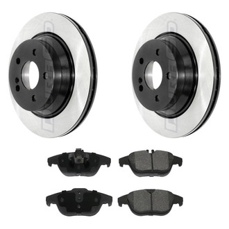 DuraGo® - Electrophoretic Coated Plain Rear Brake Kit with Ceramic Pads