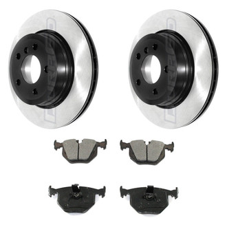 DuraGo® - Electrophoretic Coated Plain Rear Brake Kit with Ceramic Pads