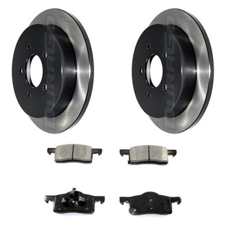 DuraGo® - Electrophoretic Coated Plain Rear Brake Kit with Ceramic Pads