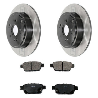 DuraGo® - Electrophoretic Coated Plain Rear Brake Kit with Ceramic Pads