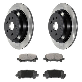 DuraGo® - Electrophoretic Coated Plain Rear Brake Kit with Ceramic Pads