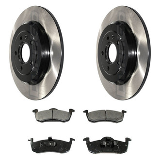 DuraGo® - Electrophoretic Coated Plain Rear Brake Kit with Ceramic Pads
