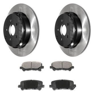 DuraGo® - Electrophoretic Coated Plain Rear Brake Kit with Ceramic Pads