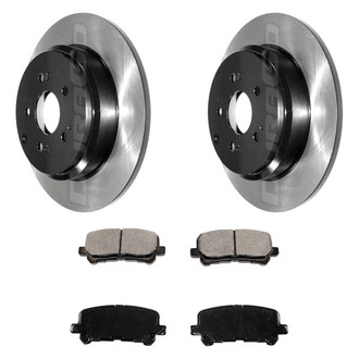 DuraGo® - Electrophoretic Coated Plain Rear Brake Kit with Ceramic Pads