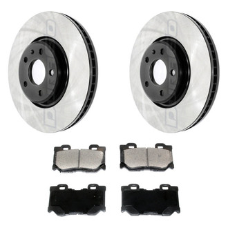 DuraGo® - Electrophoretic Coated Plain Rear Brake Kit with Ceramic Pads