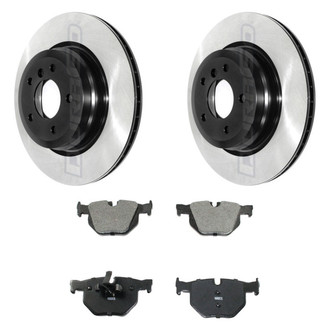 DuraGo® - Electrophoretic Coated Plain Rear Brake Kit with Ceramic Pads