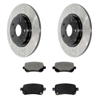 DuraGo® - Electrophoretic Coated Plain Rear Brake Kit with Ceramic Pads