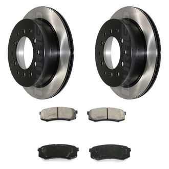 DuraGo® - Electrophoretic Coated Plain Rear Brake Kit with Ceramic Pads