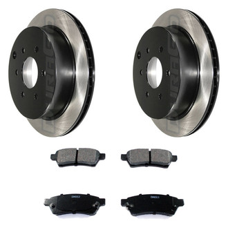DuraGo® - Electrophoretic Coated Plain Rear Brake Kit with Ceramic Pads