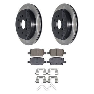 DuraGo® - Electrophoretic Coated Plain Rear Brake Kit with Ceramic Pads