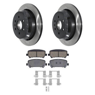 DuraGo® - Electrophoretic Coated Plain Rear Brake Kit with Ceramic Pads