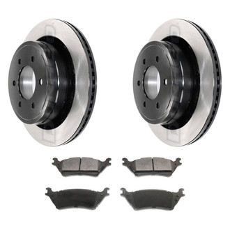 DuraGo® - Electrophoretic Coated Plain Rear Brake Kit with Ceramic Pads