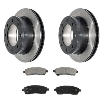 DuraGo® - Electrophoretic Coated Plain Rear Brake Kit with Ceramic Pads