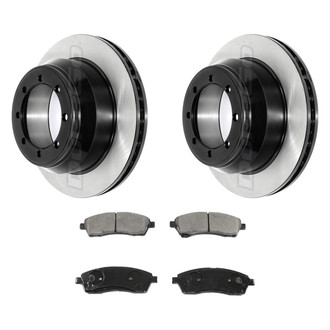 DuraGo® - Electrophoretic Coated Plain Rear Brake Kit with Ceramic Pads