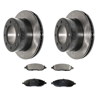 DuraGo® - Electrophoretic Coated Plain Rear Brake Kit with Ceramic Pads