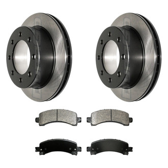 DuraGo® - Electrophoretic Coated Plain Rear Brake Kit with Ceramic Pads