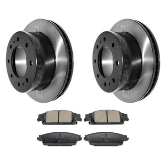 DuraGo® - Electrophoretic Coated Plain Rear Brake Kit with Ceramic Pads