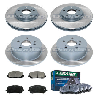 DuraGo® - Plain Front and Rear Brake Kit with Ceramic Pads
