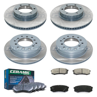 DuraGo® - Plain Front and Rear Brake Kit with Ceramic Pads
