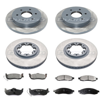 DuraGo® - Plain Front and Rear Brake Kit with Ceramic Pads