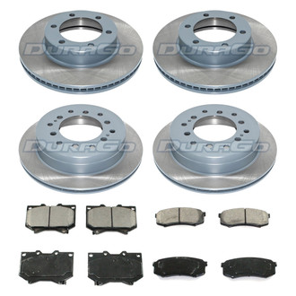 DuraGo® - Plain Front and Rear Brake Kit with Ceramic Pads