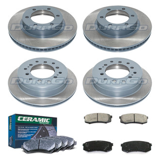 DuraGo® - Plain Front and Rear Brake Kit with Ceramic Pads